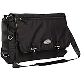 BooPeeDo Ballistic Diaper Bag with Changing Pad, Stroller Hooks, Wet Bag + RFID Safe Pocket(Black) b
