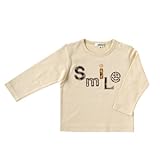 ソレイアード SOULEIADO 長袖Tシャツスマイル ベージュ 90cm 45495