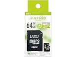 マイクロSD 64GB MicroSD スマホ ドラレコ メモリーカード リーダーメディアテクノ ラソス Lazos MicroSDXCカード 64GB class10 L-B64MSD10-U3
