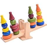 Better baby 木製　虹タワー おもちゃ ピエロ シーソー　タワー ベビー 知育玩具