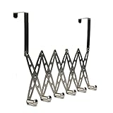 Over theドアフック/ハンガー折りたたみ式304ステンレススチールShineMeホーム/オフィスホルダーオーガナイザーラックタオルの、コート、帽子、スカーフ、手ごろ 1 Over the doo