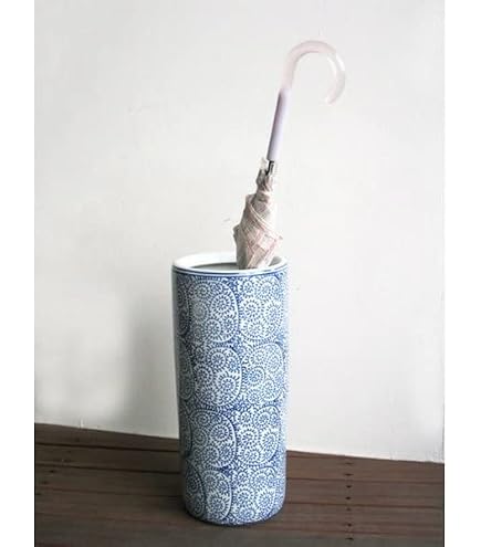 Amazon.co.jp: 青ガラス釉面取傘立 信楽焼 陶器 傘立て : Home & Kitchen