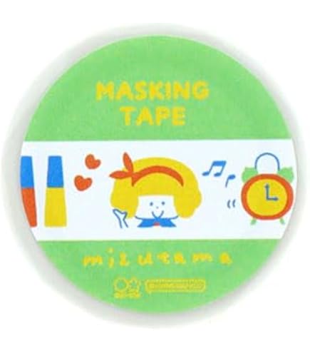 Amazon.co.jp: 限定 mizutama×bande 1枚ずつめくれるマスキングテープ