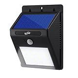 Housmile センサーライト ソーラーライト 16 LED 人感センサー 玄関ライト 太陽発電 省エネ 軒先/庭/ガーデン/庭先/玄関周りなどの照明用 防犯防災グッズ 最新版