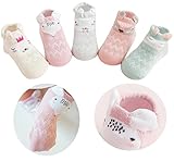 ベビー ソックス 新生児 赤ちゃん 靴下 コットン 通気性 柔らかい (5足セット)