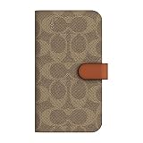 COACH (コーチ) iPhone13 Pro Max 12 Pro Max 専用 アイフォン 13 プロ マックス 12 プロ マックス スマートフォンケース スマホケース 手帳型 Folio Case カードスロット付き (KHAKI) [並行輸入品]