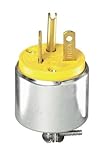 Leviton 620PA 20 Amp, 250 Volt, Armored, Grounding Plug, Steel by Leviton [並行輸入品]