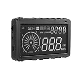 MolySun アクセサリー ユニバーサルOBDII車HUD II車速計ヘッドアップディスプレイKM/h KM過速度アラームシフトリマインダ駆動コンピュータディスプレイ黒