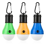 Foloda 3LED 吊り キャンプライト 3モード調光 SOS 提灯 カラビナ付き 防水/避難/車中泊/アウトドア/停電対策/キャンプ/夜釣りなどに適用　コンパクト 小型 轻量 3点セット 電池式