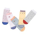 Tortor 1bacha(JP) 子供 靴下 女の子 ５点セット 可愛い キッズ ソックス 女児 綿 肌触りが良い 吸湿 赤ちゃん ベビー 靴下 セット 秋冬 通園 通学