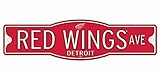 Detroit Red Wings 4 " x 17 "プラスチックStreet Sign NHL