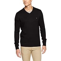 Tommy Hilfiger Men's Pima Cotton Cashmere V-Neck Sweater