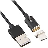 HKW マグネットケーブル 2nd 1.2m 強力マグネット (ブラックケーブル&Type-Cコネクタ 1st)