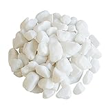 飾り石 マルチングストーン 白玉砂利 中粒 防草 睡蓮鉢底石 2WAY 1ｋｇ 687S