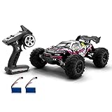 LOUJIN RC カー 2.4Ghz 70KM/H 高速 1/16 オフロード RC トラック ブラシレス モーター LED ライト 4WD 車 レーシング クライミング カー ギフト 子供 大人 2 バッテリー