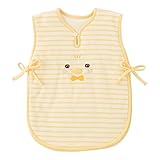 (チャックル) chuckle お顔アニマルボーダー 中綿入りスリーパー クリーム 50-90cm P9052-00-40