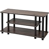 山善(YAMAZEN) テレビ台 ローボード 32型 収納部幅45 幅80 工具不要 かんたん組立品 ウォルナット YWTV-8030(CWL/BR)