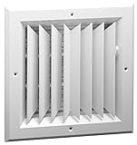 6" x 6" - 2-Way Extruded Aluminum Ceiling Diffuser Square - HVAC Vent Cover [並行輸入品]