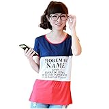 Lecpra (レクプラ) カジュアル Tシャツ マタニティ 授乳服 レッド グリーン ( M L XL ) 半袖 (M, 赤)