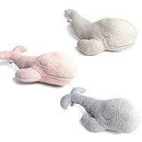 [ベアフット ドリームス]Barefoot Dreams Cozychic Whale Buddie ぬいぐるみ クジラ クッション 枕 B650 (Ocean-White) [並行輸入品]