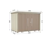 タクボ物置　ND／ストックマン　ND-2919　一般型　標準屋根　『屋外用中型・大型物置』 カーボンブラウン