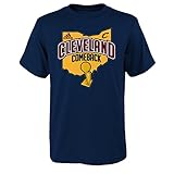 NBA Cleveland Cavaliers半袖Champs 1 Tシャツ, Large ( 14 – 16 )、ネイビー