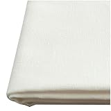 nunozuki 日本製 薄手綿麻キャンバス コットン85％リネン15％ コットンリネン 生地(生地幅110cm×50cm 【51】ホワイト) 商用利用可 770