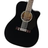 Fender エレアコギター CC-60SCE Concert, Walnut Fingerboard, Black ソフトケース付属