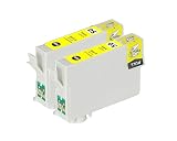 【Ecolink】EPSON用 エプソン IC6CL50対応 ICY50 イエロー単品2個セット IC50系 互換インクカートリッジ