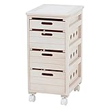 ストッカー キッチン収納 MUD-6404WS 4934257219471 ナチュラル 代引き不可 主材：桐材