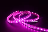 CBConcept UL Listed, 13 Feet,Super Bright 3600 Lumen, Pink, Dimmable, 110-120V AC Flexible Flat LED 