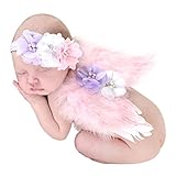 Willtoo Baby Angel Feather Wings Wing Feather Photo Prop Girls Hair Accessories by WILLTOO
