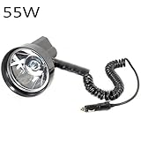 12V 55W HID 5"キセノンハンドヘルドキャンプハンティング釣りスーパーライトスポットライト