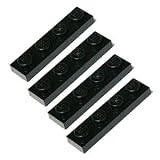 LEGOブロック・純正パーツ＜プレート＞1 x 4 (4個, Black) [並行輸入品]