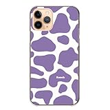 スマホケース Galaxy A41 SC-41A SCV48 ギャラクシーA41 ケース ハードケース パープル 紫 可愛い パステルパープル 牛柄 カラー01