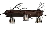 Meydaティファニー113088 32 " W Pine Branch Valley View 3ライト化粧台ライト、 32" Width 113088 1