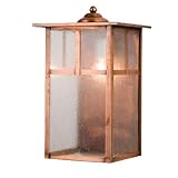 Meyda Tiffany Custom Lighting 26934 Donnybrook Mission 1-Light Exterior Wall Lantern Antique Copper 