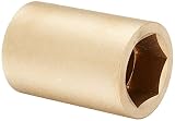 Ampco Safety Tools DW-3/4D1-1/2 Socket, Deep Well, Non-Sparking, Non-Magnetic, Corrosion Resistant, 