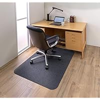 サンコー ズレない チェアマット おくだけ吸着 デスク 床保護マット 90×120cm ダークグレー