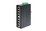 PLANET IGS-801M - マネージド産業用ギガビットスイッチ8ポート10/100/1000 Mbps IP30スリムタイプ