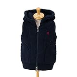 Gymphlex ジムフレックス キッズ フリースBOAフードベスト ソリッド［J-0864PL］ Sサイズ 28 NAVY