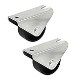 uxcell キャスター 車輪 プレート式 家具トロリー 25mm 2個入り