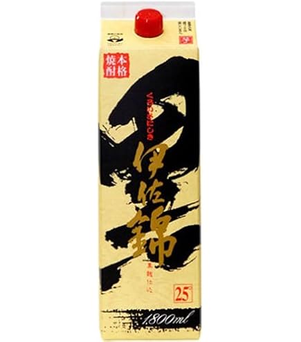 Amazon.co.jp: 黒伊佐錦 25度 1800ml パック : 食品・飲料・お酒