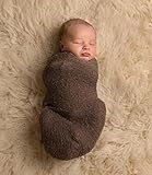 ネクシード(nexeed) 赤ちゃん 新生児 純綿 おくるみ 防寒 お出かけ 出産祝い (コーヒー)