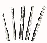 [オマヒット] 六角軸 ドリルビット HSS鋼 5本 セット 4mm - 8mm