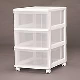 収納家具 チェスト 災害時に役に立つ おすすめ クローゼットチェスト ホワイト/クリア