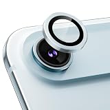 Podick カメラフィルム iPhone Air 用 カメラカバー 9H強化ガラス アルミ合金 アイフォンAir カメラ保護 キズ防止 耐衝撃 高透過率 黒縁取り 露出オーバー防止 極薄 いphone Air レンズカバー プロテクター グレーブルー