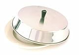 High Quality 10-Inch x 2-1/2-Inch Stainless Steel Basting Pan Cover with Tall Bakelite Knob
