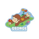 スモール・プラネット おさるのジョージ キャラクターステッカー お花 [434601]