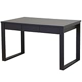 ライフスタイリングショップ パソコンデスク 幅120×奥行59 木製 引出付 シンプル ダークブラウン LS-387DB